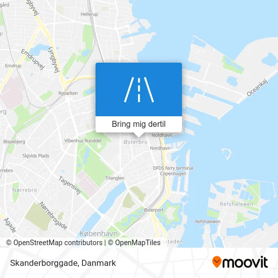 Skanderborggade kort