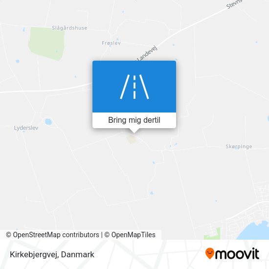 Kirkebjergvej kort