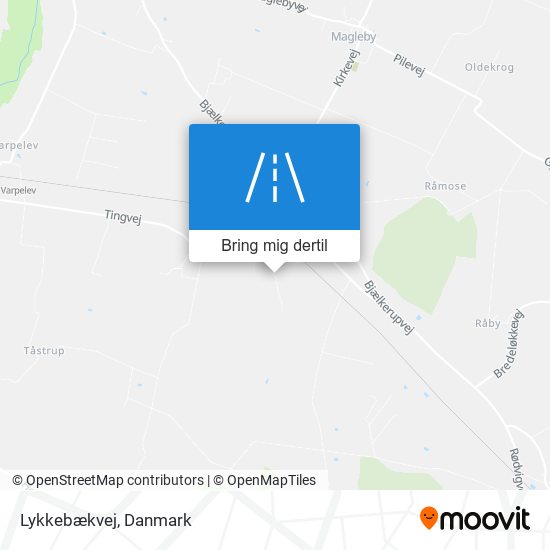 Lykkebækvej kort