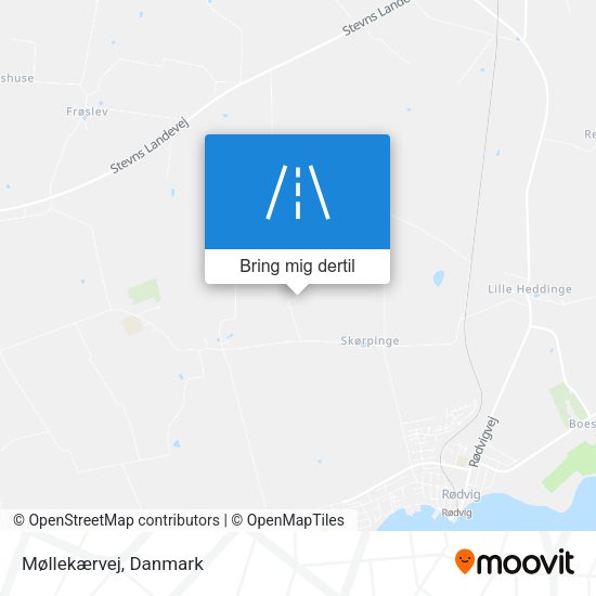 Møllekærvej kort