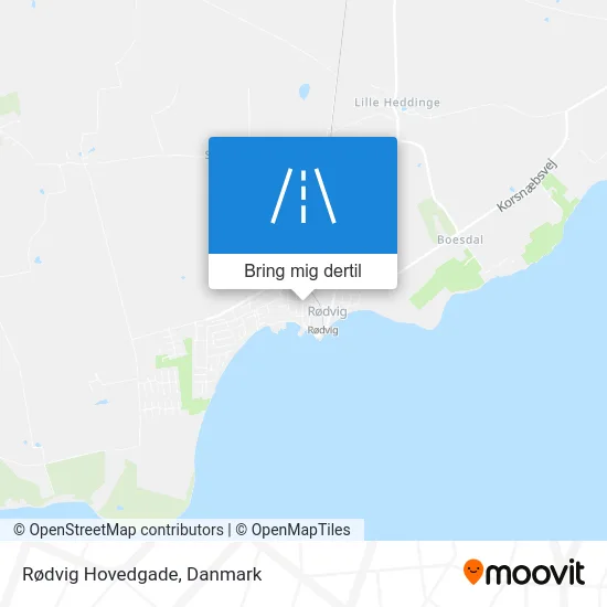 Rødvig Hovedgade kort