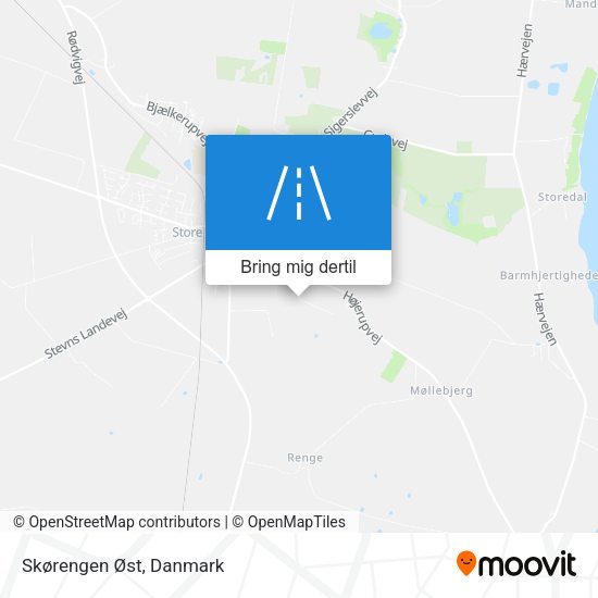 Skørengen Øst kort