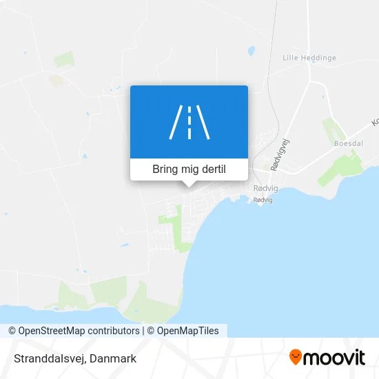 Stranddalsvej kort