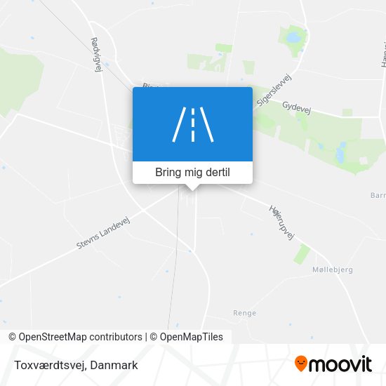 Toxværdtsvej kort