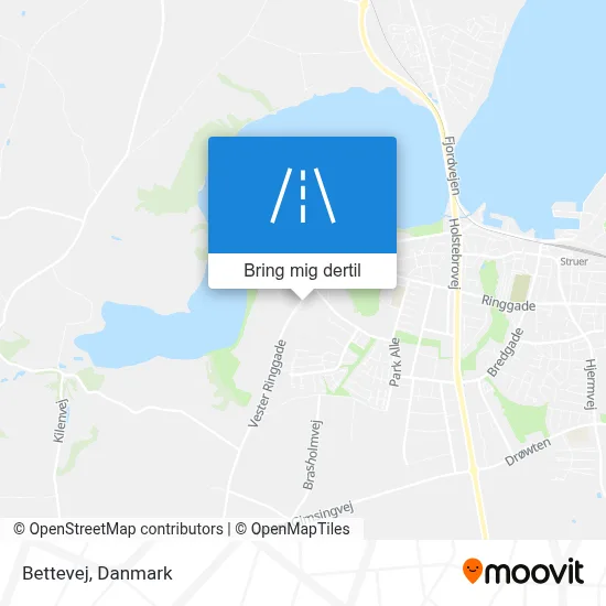 Bettevej kort