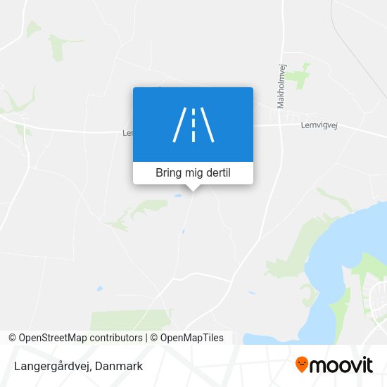Langergårdvej kort