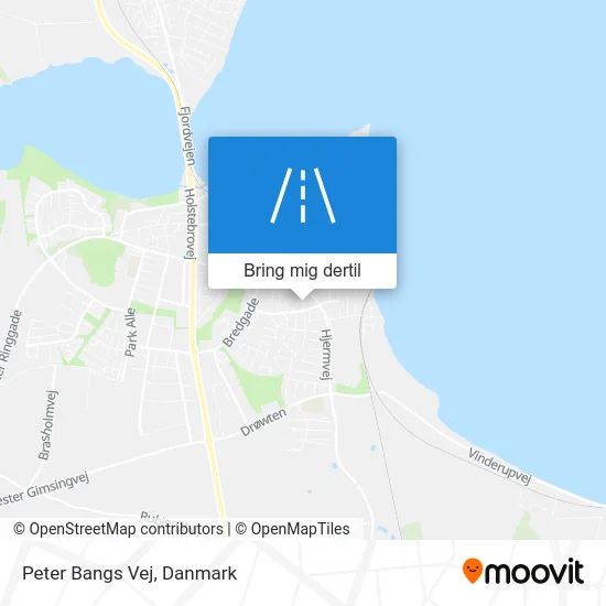 Peter Bangs Vej kort