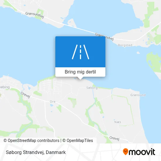Søborg Strandvej kort