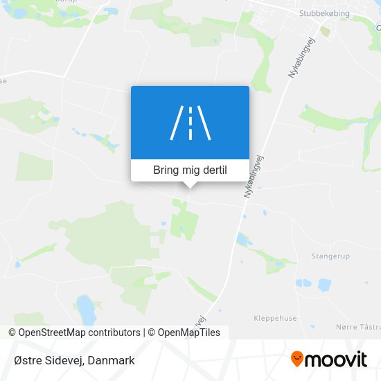 Østre Sidevej kort