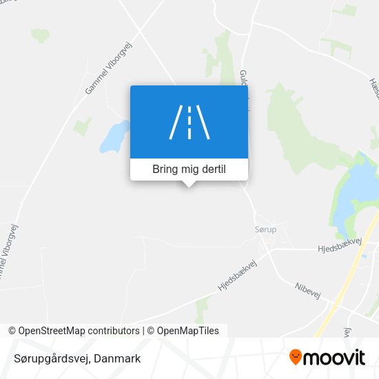 Sørupgårdsvej kort