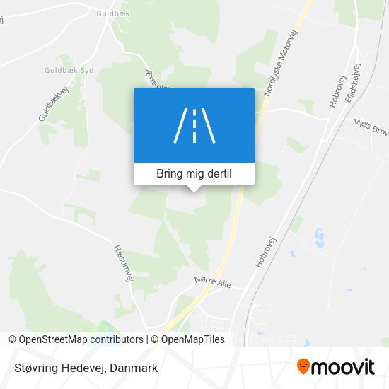 Støvring Hedevej kort