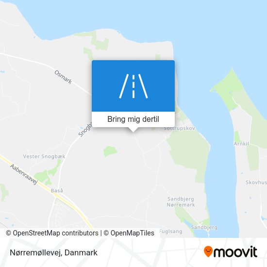 Nørremøllevej kort