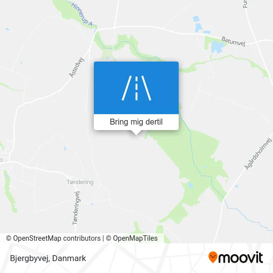 Bjergbyvej kort