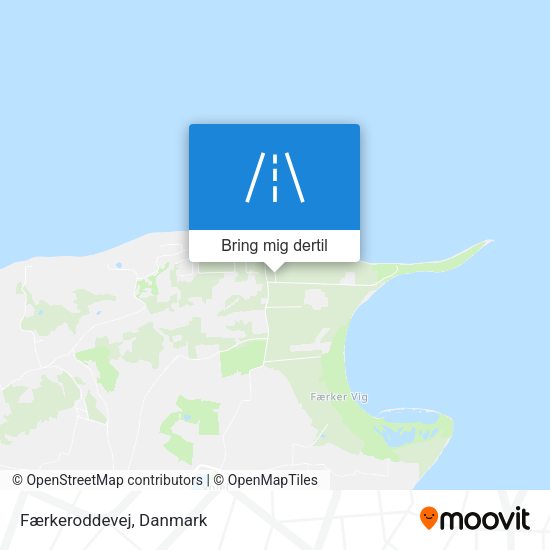 Færkeroddevej kort