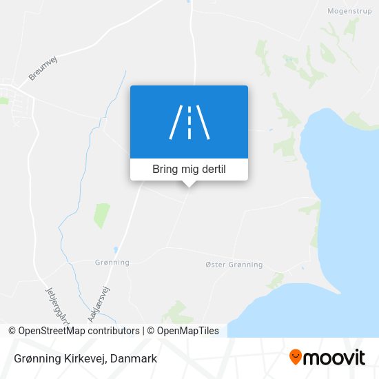 Grønning Kirkevej kort
