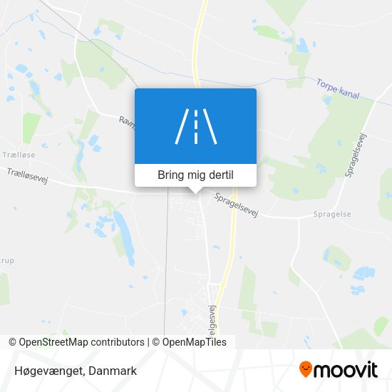 Høgevænget kort
