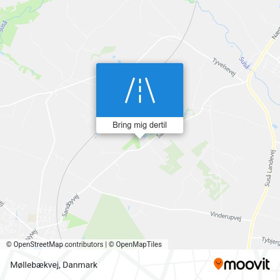 Møllebækvej kort