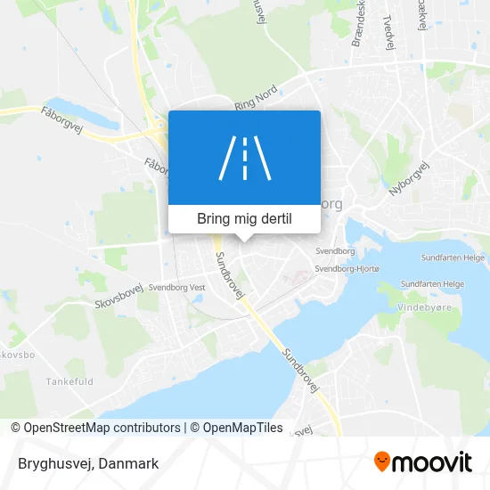 Bryghusvej kort