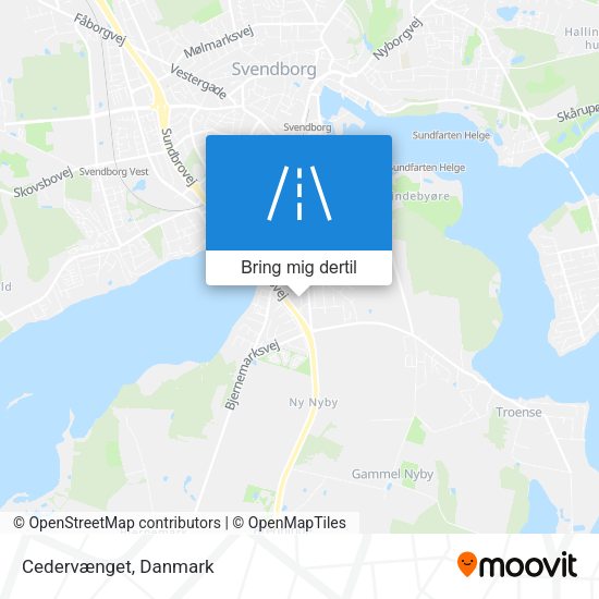 Cedervænget kort