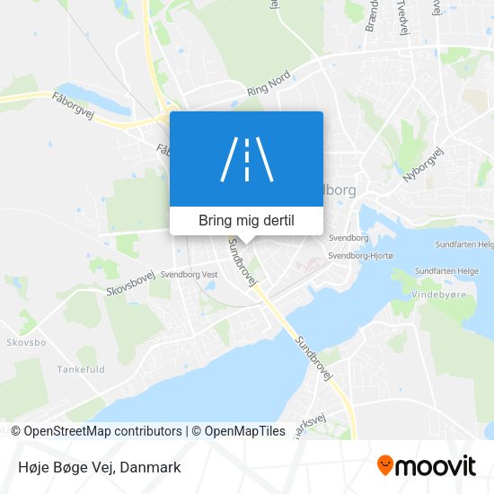 Høje Bøge Vej kort