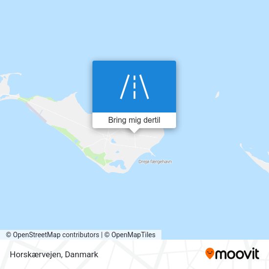 Horskærvejen kort