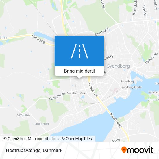 Hostrupsvænge kort