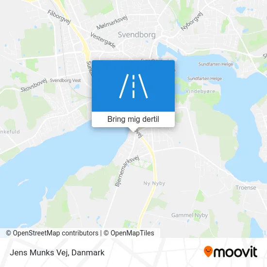 Jens Munks Vej kort