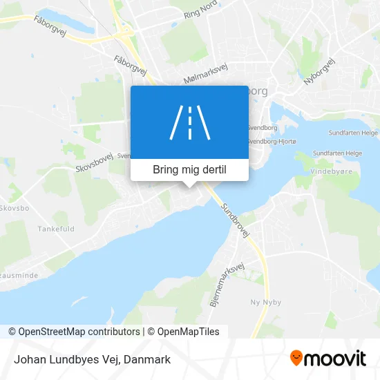 Johan Lundbyes Vej kort