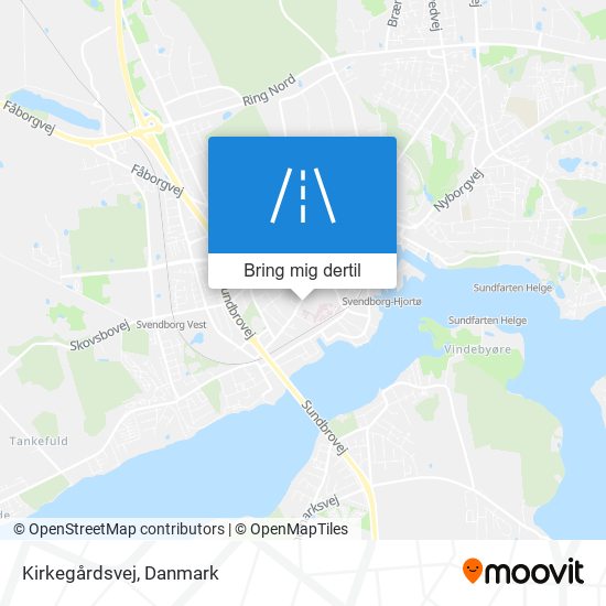 Kirkegårdsvej kort