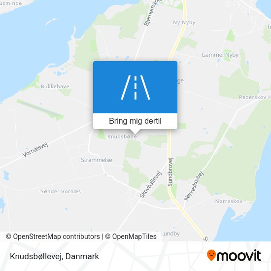 Knudsbøllevej kort