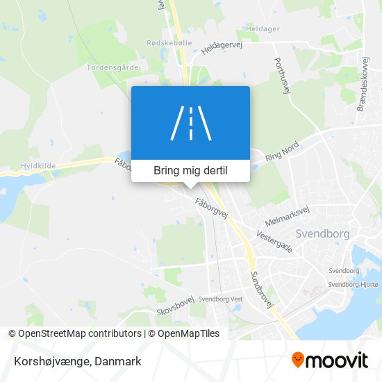 Korshøjvænge kort