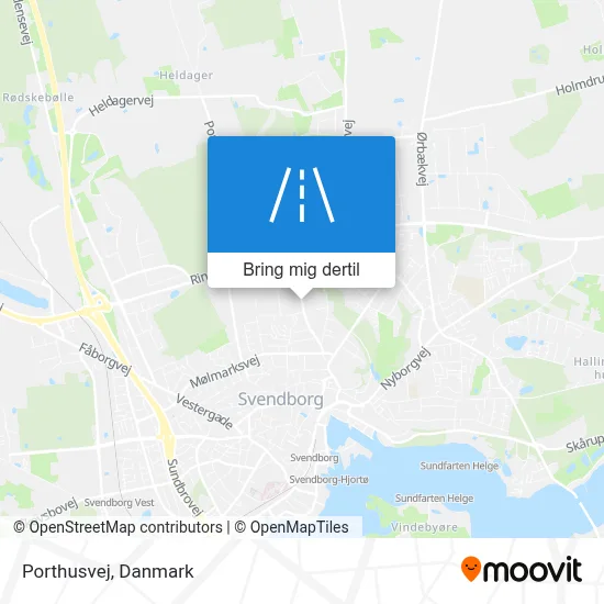 Porthusvej kort