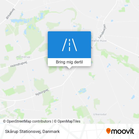 Skårup Stationsvej kort