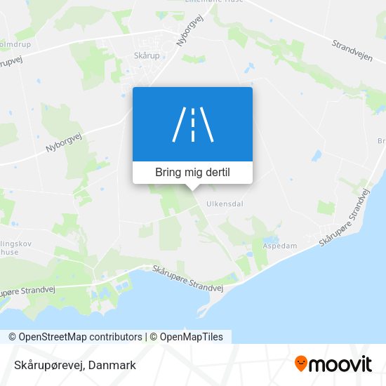 Skårupørevej kort