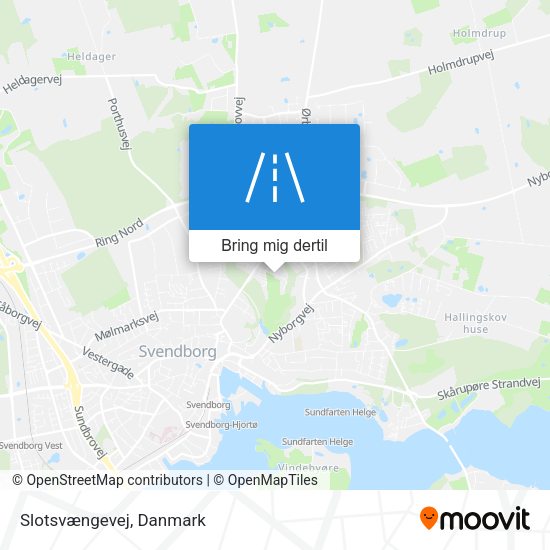 Slotsvængevej kort