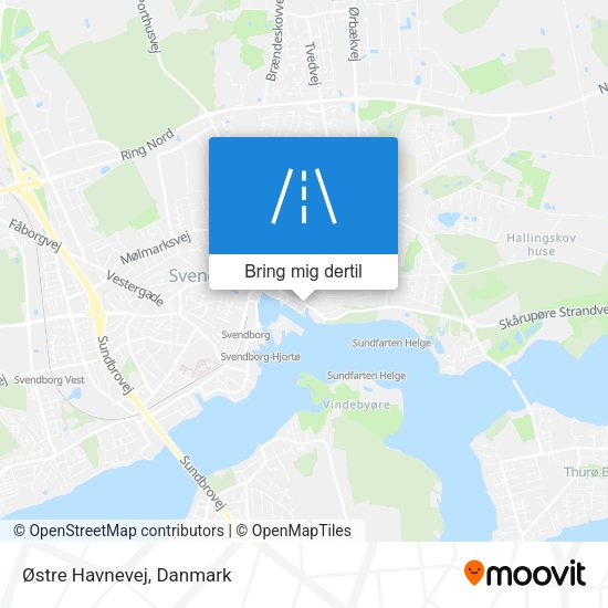Østre Havnevej kort