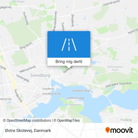 Østre Skolevej kort