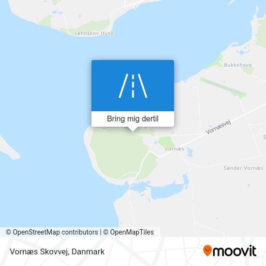 Vornæs Skovvej kort
