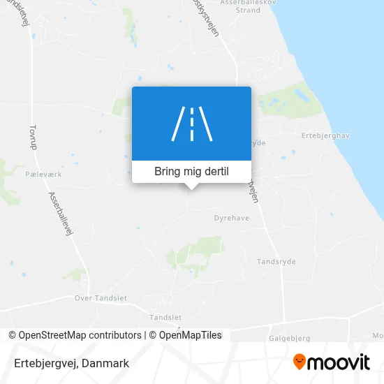 Ertebjergvej kort
