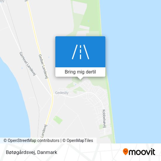 Bøtøgårdsvej kort