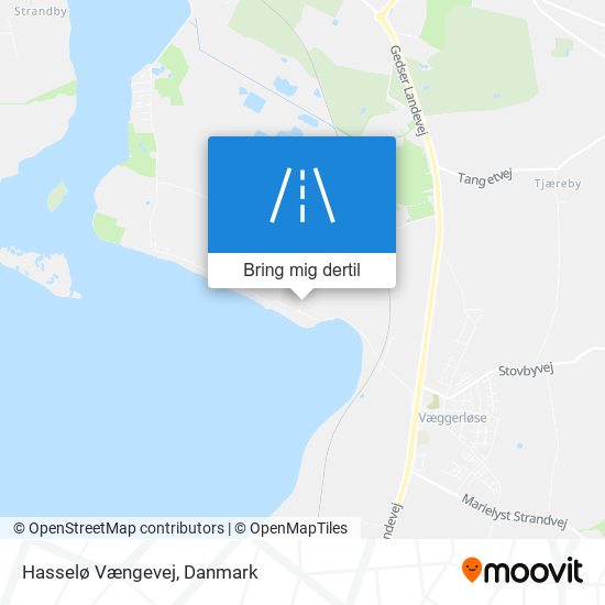 Hasselø Vængevej kort