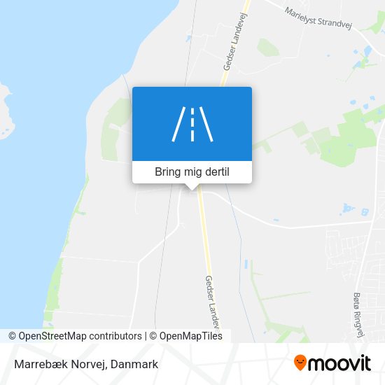 Marrebæk Norvej kort