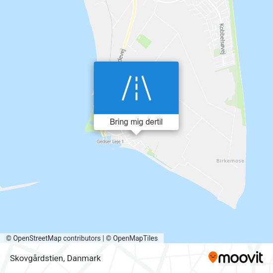 Skovgårdstien kort