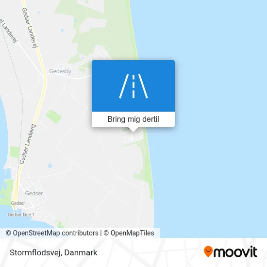 Stormflodsvej kort