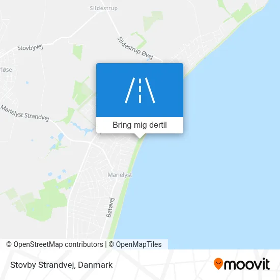 Stovby Strandvej kort