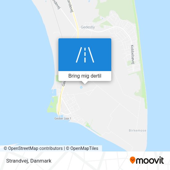 Strandvej kort