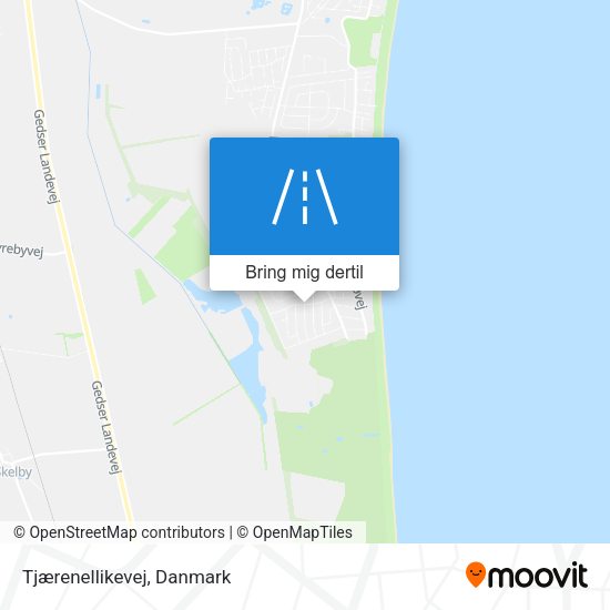 Tjærenellikevej kort