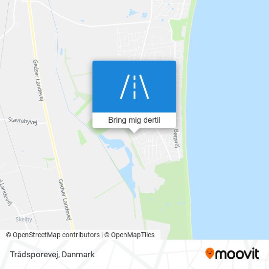 Trådsporevej kort