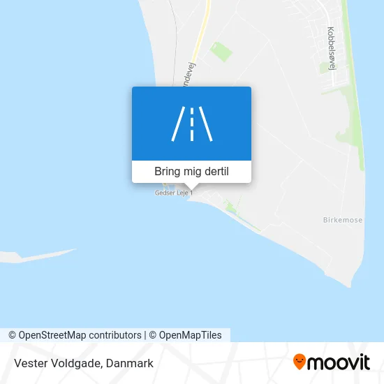 Vester Voldgade kort