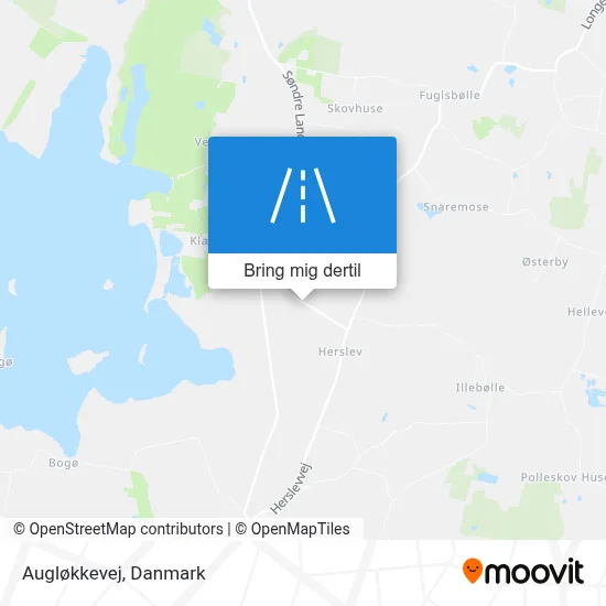 Augløkkevej kort